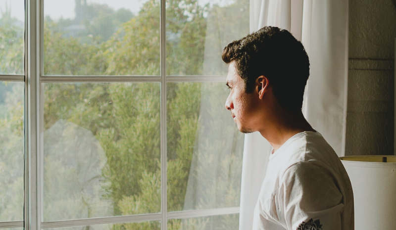 Nature Meditation by a window